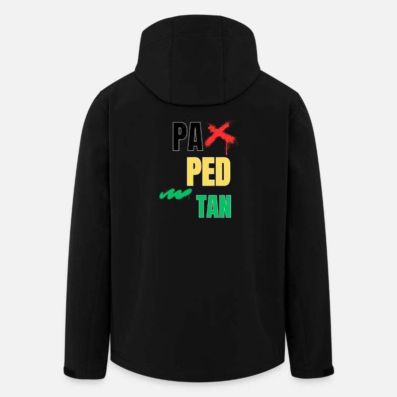 pa_ped_tan - Veste softshell homme en polyester recyclé Stanley/Stella - noir