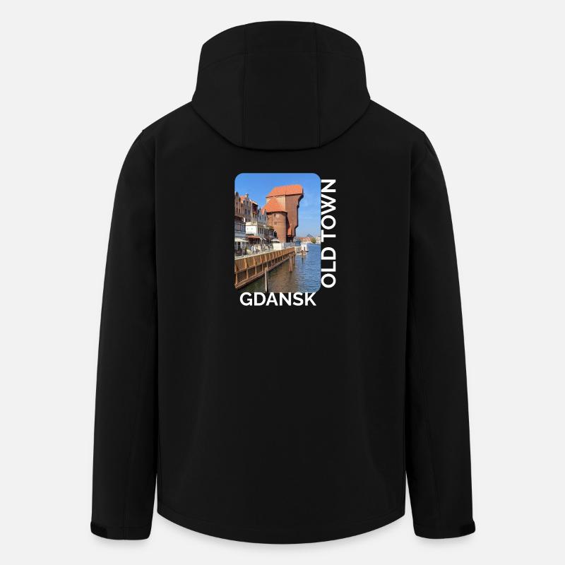 Gdansk Hafenidyll - Recycelte Männer Softshell-Jacke von Stanley/Stella - Schwarz