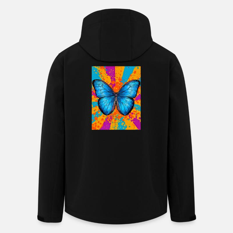 butterfly - Men’s Recycled Softshell Jacket by Stanley/Stella - black