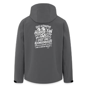 Ultimate Horror Fan Kino Spruch - Recycelte Männer Softshell-Jacke von Stanley/Stella - Schwarz - Hinten - AI Model Male 185 light (185cm)