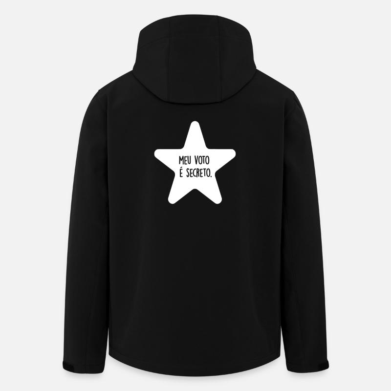 Meu Voto é Secreto Star - Men’s Recycled Softshell Jacket by Stanley/Stella - black