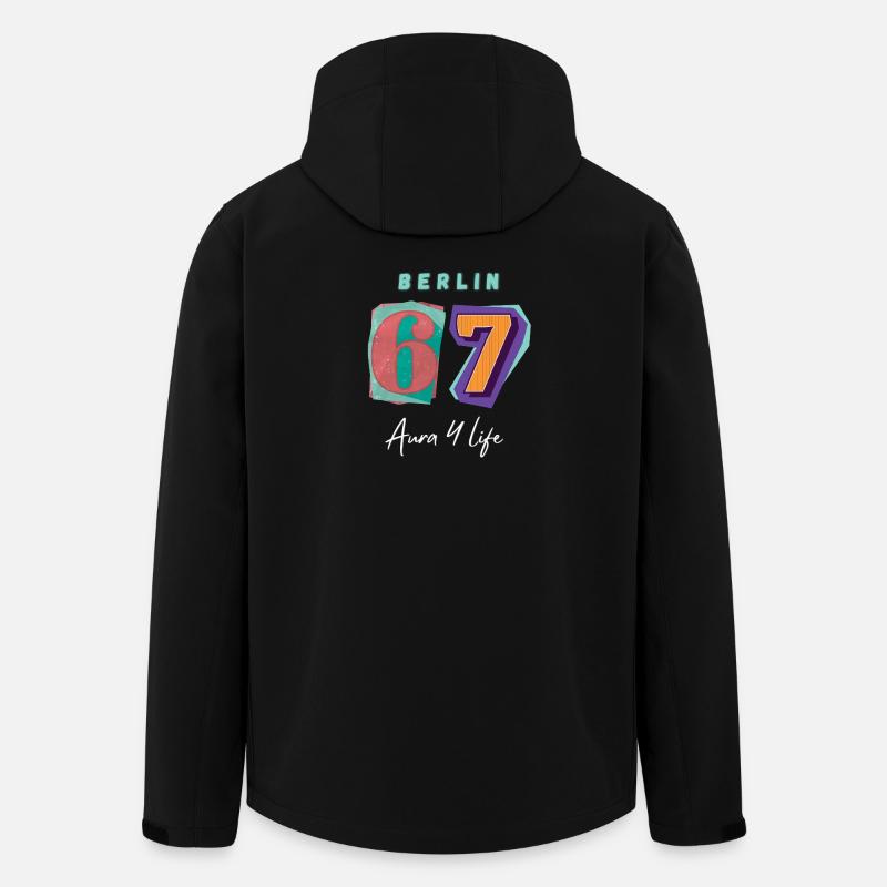 Berlin_67_Aura_4_Life - Veste softshell homme en polyester recyclé Stanley/Stella - noir
