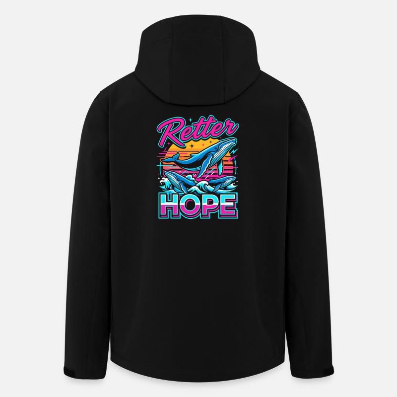 Neon-Wal Hoffnung - Recycelte Männer Softshell-Jacke von Stanley/Stella - Schwarz