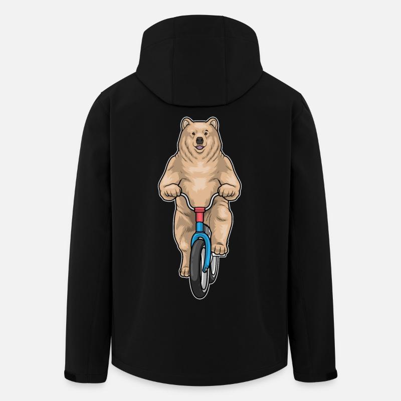Vélo Bear - Veste softshell homme en polyester recyclé Stanley/Stella - noir