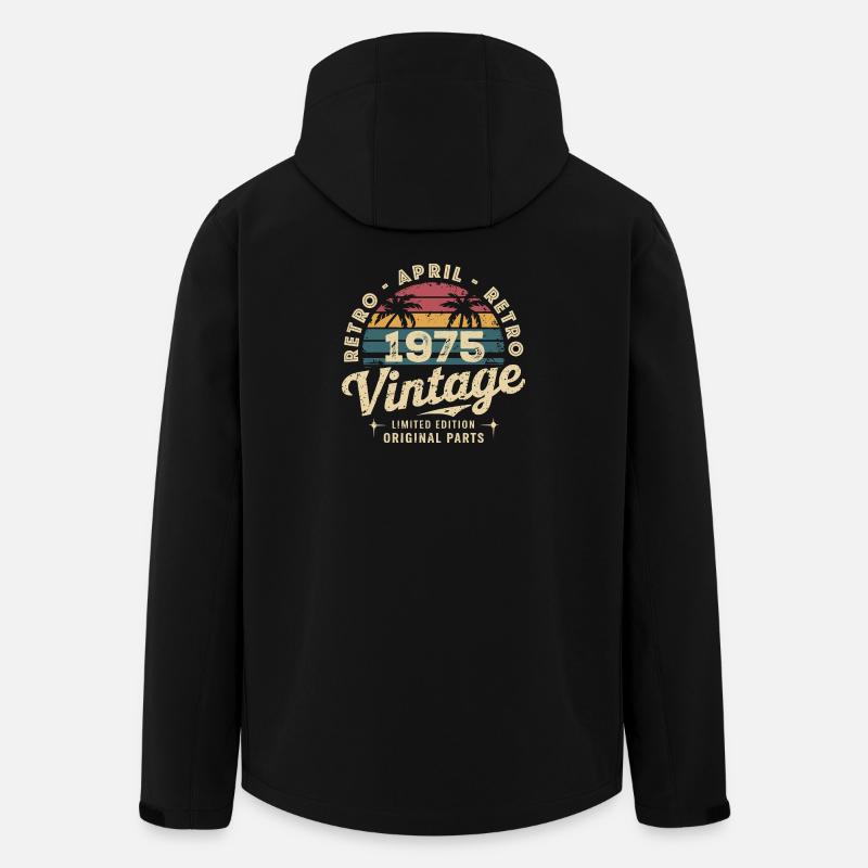 Avril 1975 - April 1975 - Veste softshell homme en polyester recyclé Stanley/Stella - noir