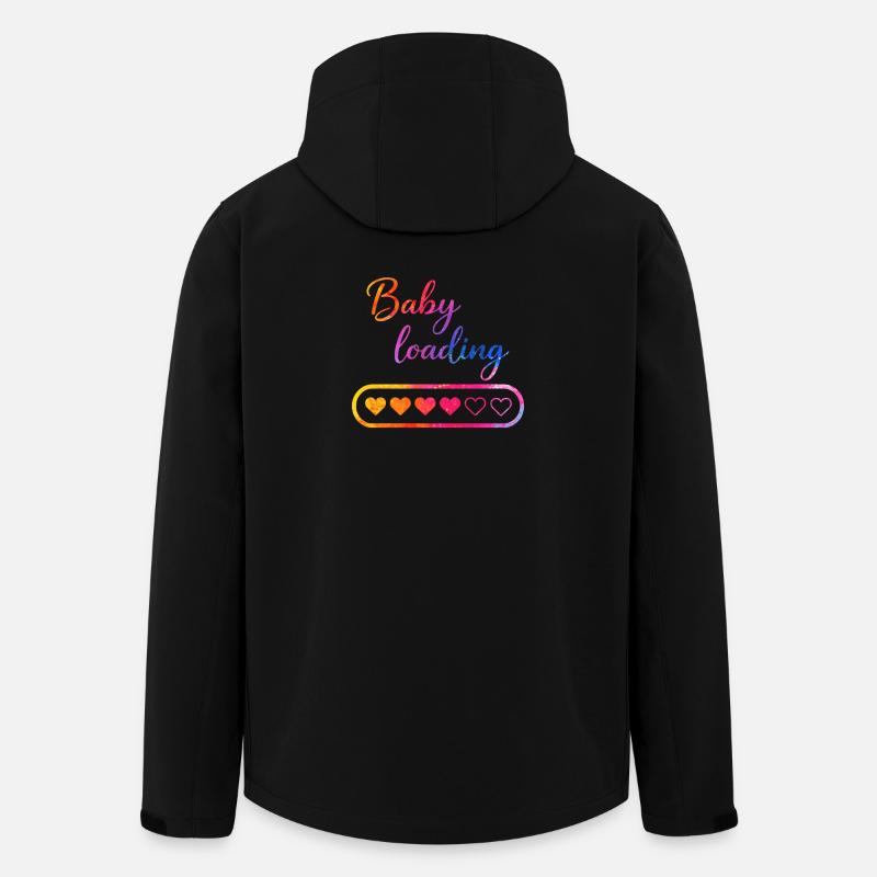 Baby loading heart - Men’s Recycled Softshell Jacket by Stanley/Stella - black