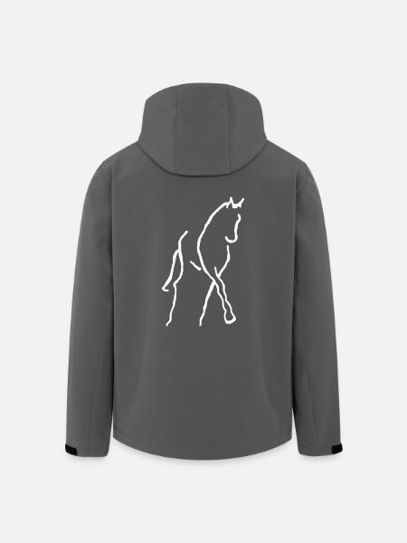 pferdbrush - Recycelte Männer Softshell-Jacke von Stanley/Stella - Schwarz