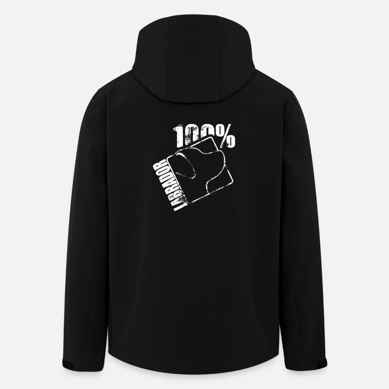 LABRADOR 100 - Veste softshell homme en polyester recyclé Stanley/Stella - noir