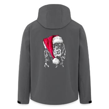 Bonnet de Noël GORDON SETTER Le cadeau de Wilsign - Veste softshell homme en polyester recyclé Stanley/Stella - noir - Dos - AI Model Male 185 light (185cm)
