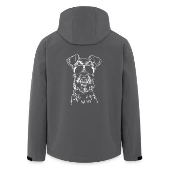 IRISH TERRIER cool Wilsigns dog dog gift - Men’s Recycled Softshell Jacket by Stanley/Stella - black - Back - AI Model Male 185 light (185cm)