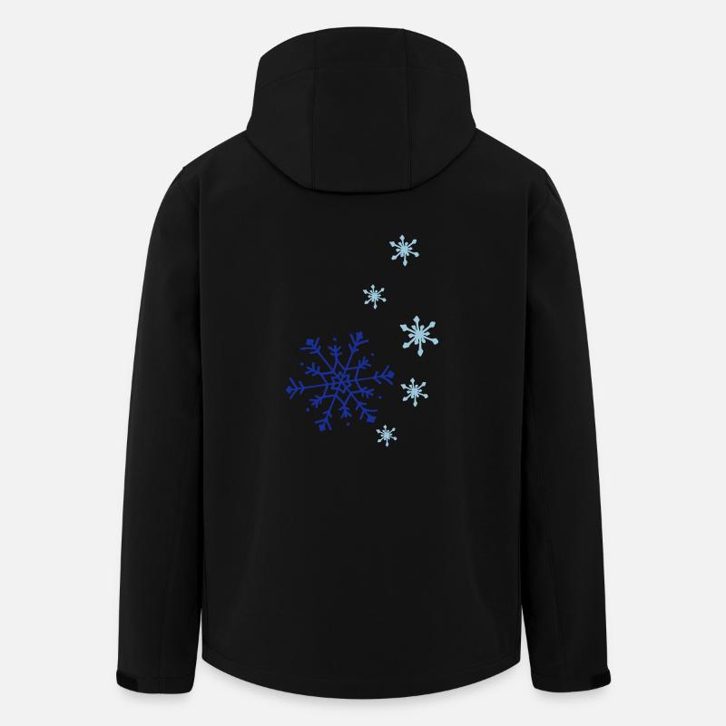 snowflake combination01 - Men’s Recycled Softshell Jacket by Stanley/Stella - black