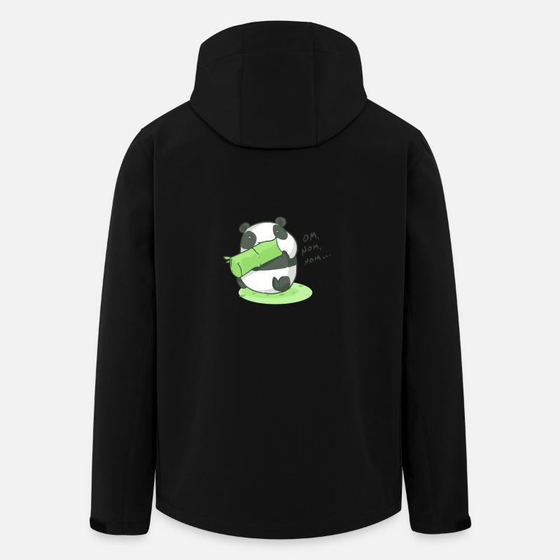 Panda - Recycelte Männer Softshell-Jacke von Stanley/Stella - Schwarz