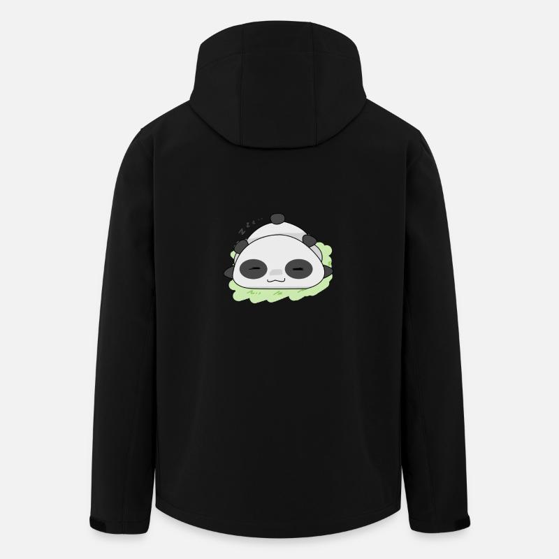 panda - Men’s Recycled Softshell Jacket by Stanley/Stella - black