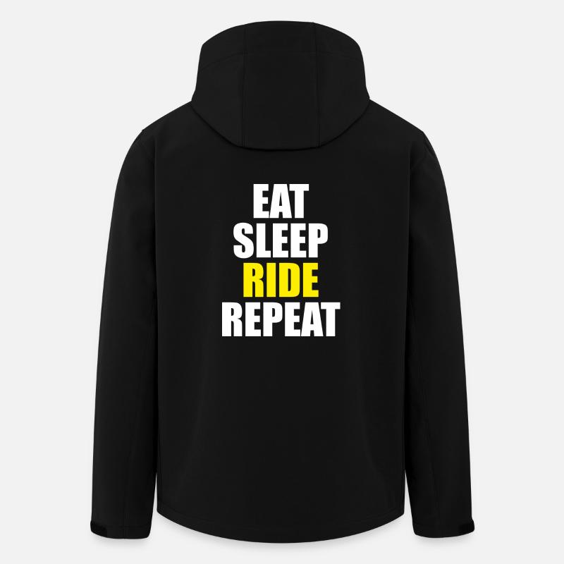 Moto cross - Veste softshell homme en polyester recyclé Stanley/Stella - noir
