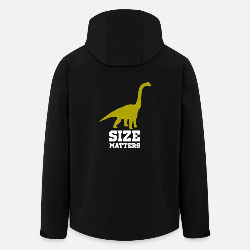 dinosaure brachiosaure - Sur les questions de taille - Veste softshell homme en polyester recyclé Stanley/Stella - noir