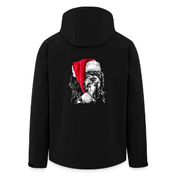 Santa TIBET TERRIER Christmas Dogs Wilsigns - Men’s Recycled Softshell Jacket by Stanley/Stella - black - Back - AI Model Male 185 light (185cm)