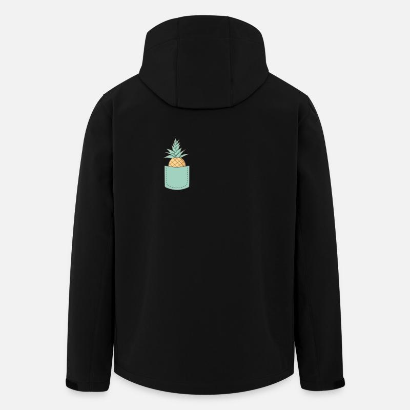 pocket pineapple - Recycelte Männer Softshell-Jacke von Stanley/Stella - Schwarz