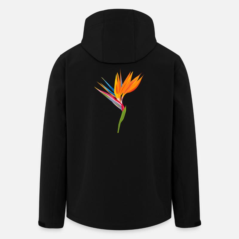 Paradiesvogel Farbenspiel - Recycelte Männer Softshell-Jacke von Stanley/Stella - Schwarz