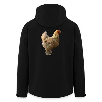 Poulet - Veste softshell homme en polyester recyclé Stanley/Stella - noir - Dos - AI Model Male 185 light (185cm)
