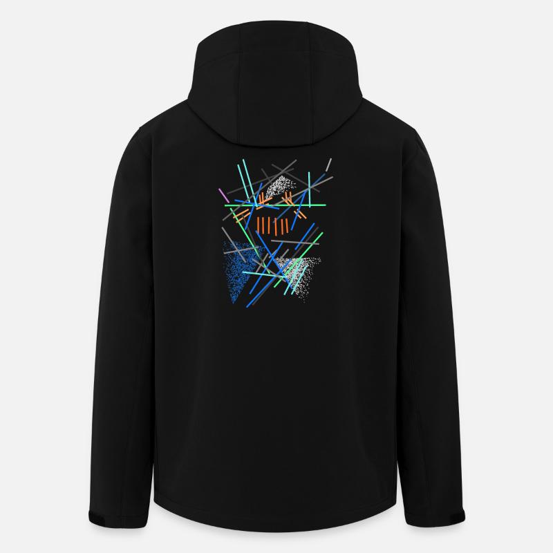 Architecture Pattern - Abstract - Men’s Recycled Softshell Jacket by Stanley/Stella - black