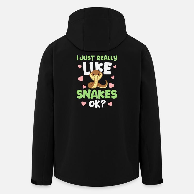 Schlange Schlangen - Recycelte Männer Softshell-Jacke von Stanley/Stella - Schwarz