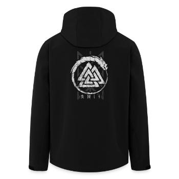Valknut Ouroboros - Veste softshell homme en polyester recyclé Stanley/Stella - noir - Dos - AI Model Male 185 light (185cm)