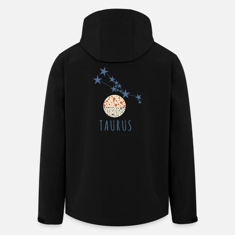 Das Sternbild Stier - Recycelte Männer Softshell-Jacke von Stanley/Stella - Schwarz