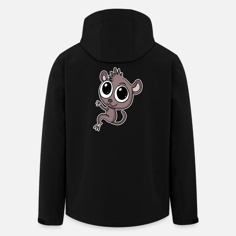 Leprechaun lémuriens Leprechaun primauté - Veste softshell homme en polyester recyclé Stanley/Stella - noir