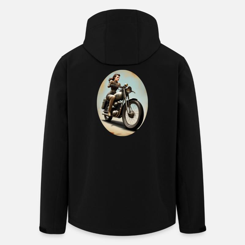 Motorradbraut - Recycelte Männer Softshell-Jacke von Stanley/Stella - Schwarz