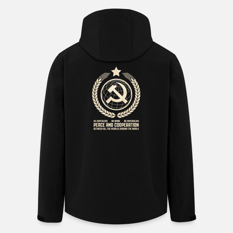 Kommunistischer Internationalismus. - Recycelte Männer Softshell-Jacke von Stanley/Stella - Schwarz