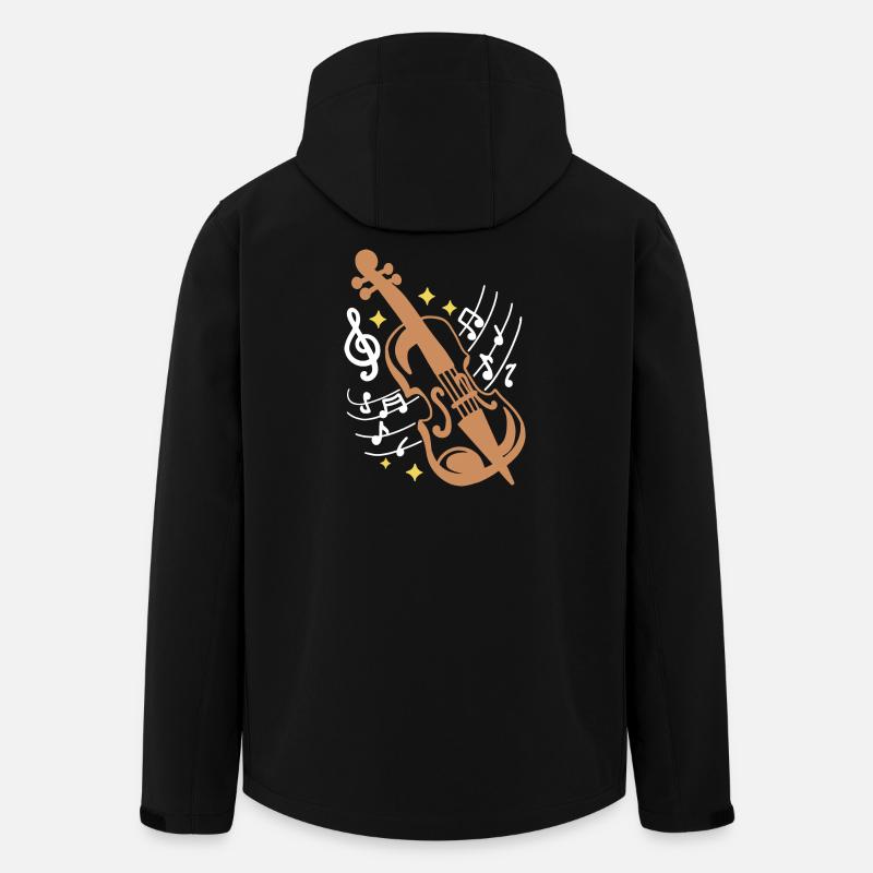 Geige Geiger - Recycelte Männer Softshell-Jacke von Stanley/Stella - Schwarz