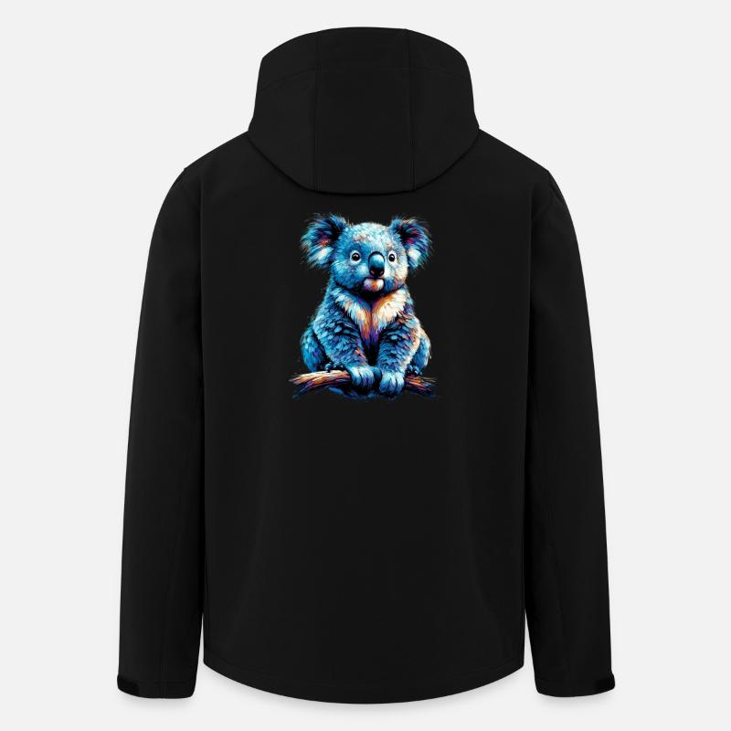 Koala - Recycelte Männer Softshell-Jacke von Stanley/Stella - Schwarz