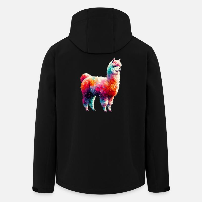 Alpaka - Recycelte Männer Softshell-Jacke von Stanley/Stella - Schwarz