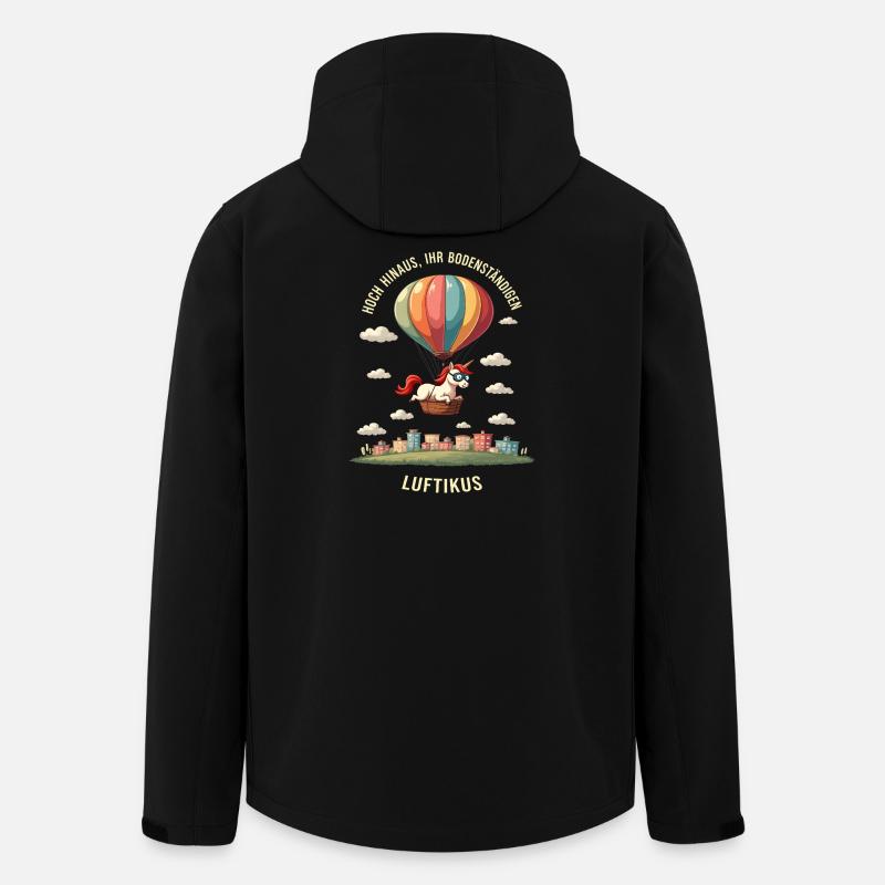 Luftikus Unicorn - Men’s Recycled Softshell Jacket by Stanley/Stella - black