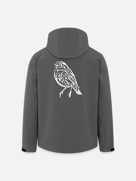 Bird T-shirt Gift Idea Christmas - Men’s Recycled Softshell Jacket by Stanley/Stella - black