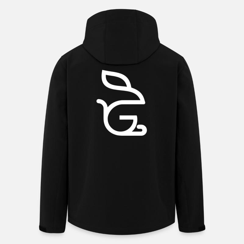 3000_Logo_Only - Recycelte Männer Softshell-Jacke von Stanley/Stella - Schwarz