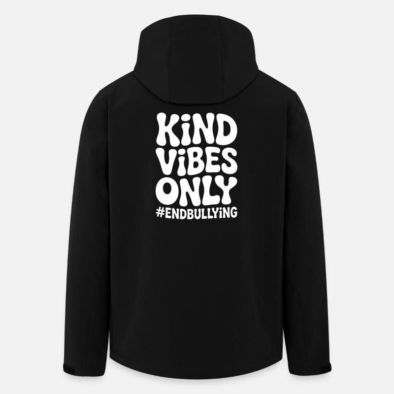 Kind Vibes Only: End Bullying - Men’s Recycled Softshell Jacket by Stanley/Stella - black