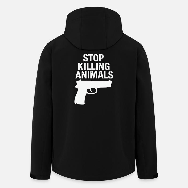 Stop Animal Murder – Statement Shirt - Men’s Recycled Softshell Jacket by Stanley/Stella - black