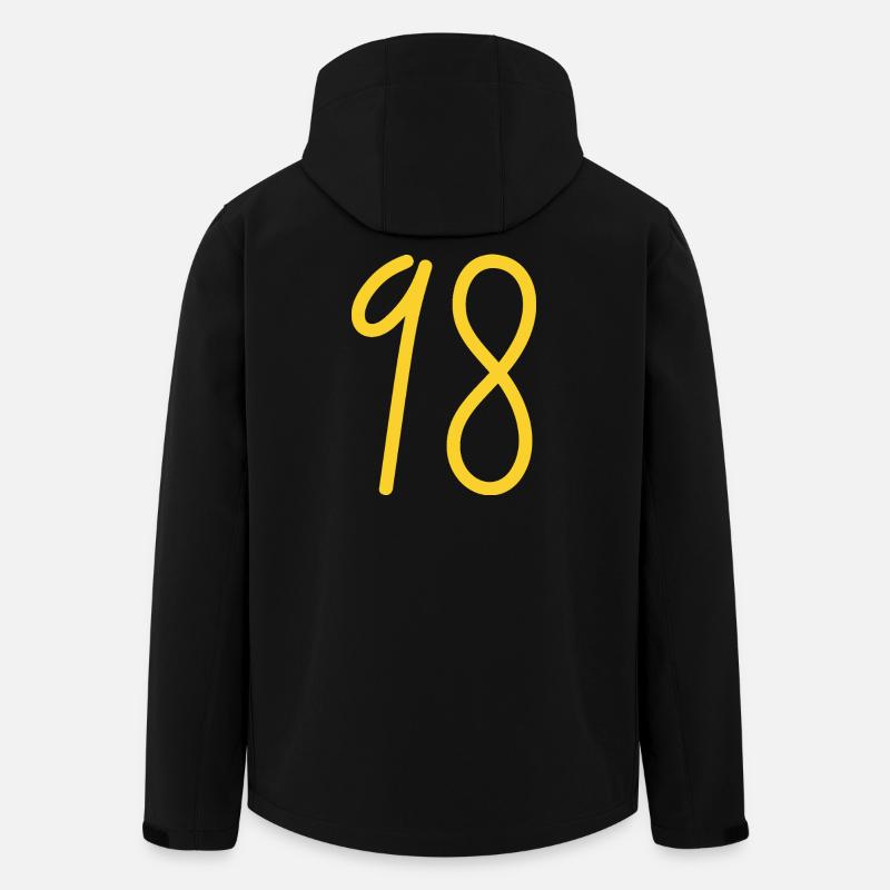 98 - Recycelte Männer Softshell-Jacke von Stanley/Stella - Schwarz