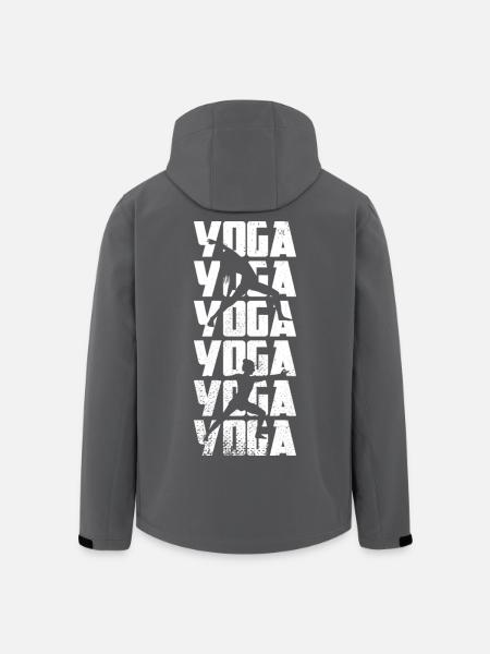 Yoga - Veste softshell homme en polyester recyclé Stanley/Stella - noir