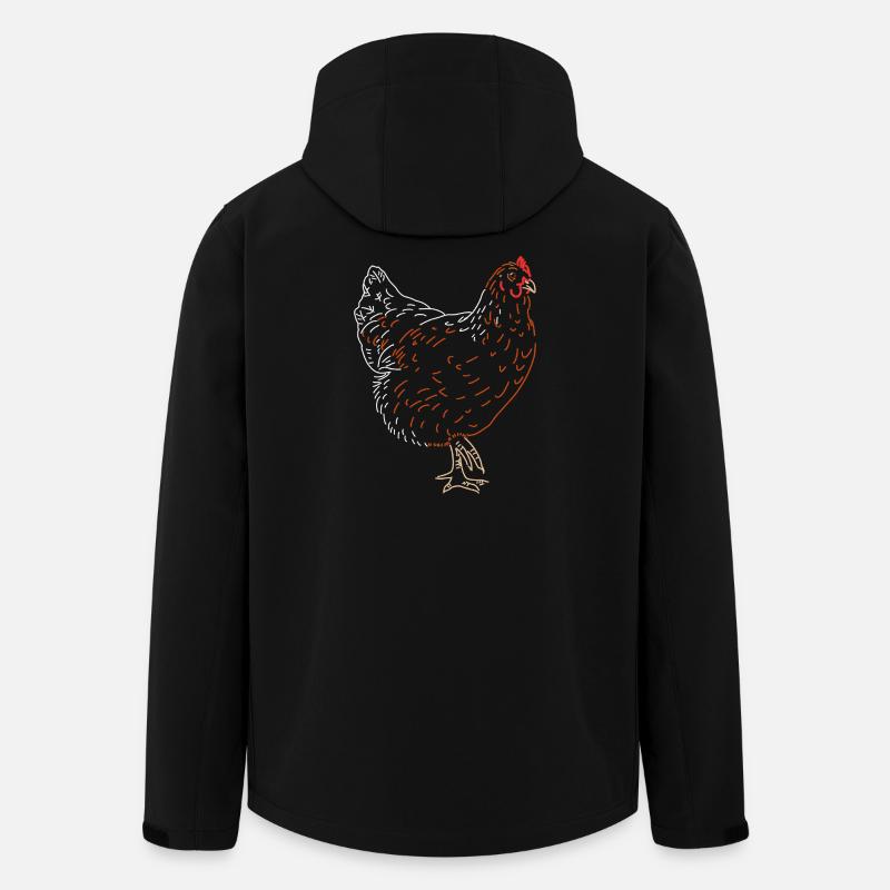 Hahn oder Henne - Recycelte Männer Softshell-Jacke von Stanley/Stella - Schwarz