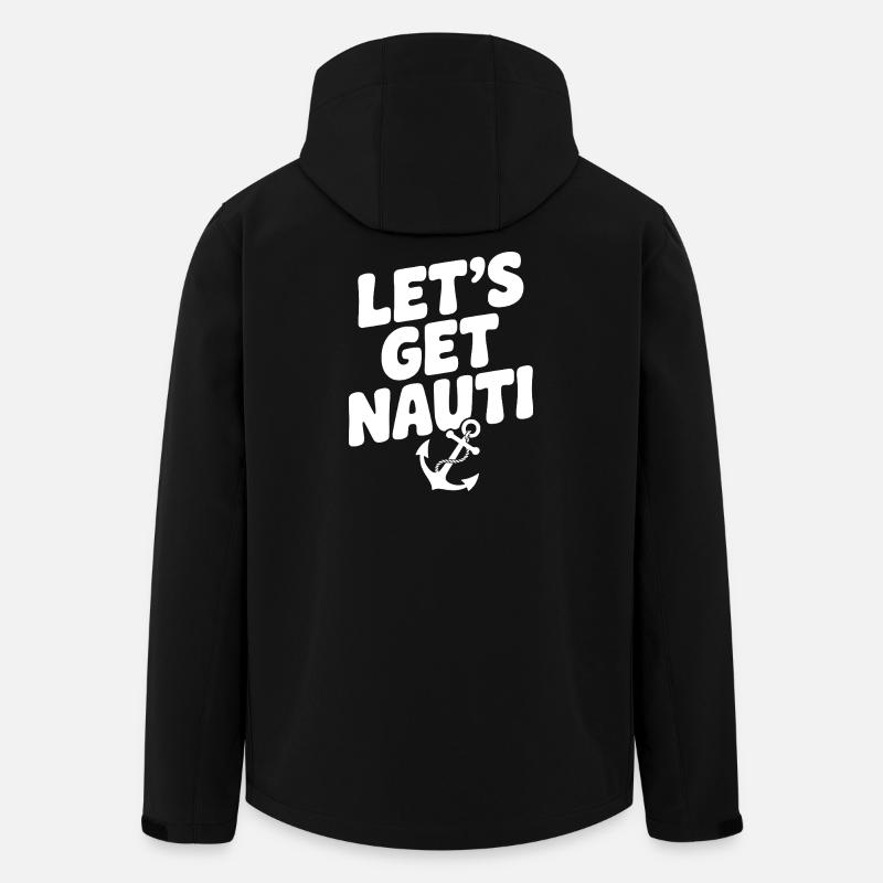 Allons chercher Nauti - Veste softshell homme en polyester recyclé Stanley/Stella - noir