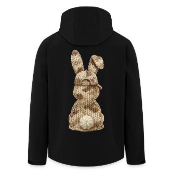 Hase von hinten Tarnfarben Cap Kappe Camouflage - Recycelte Männer Softshell-Jacke von Stanley/Stella - Schwarz - Hinten - AI Model Male 185 light (185cm)