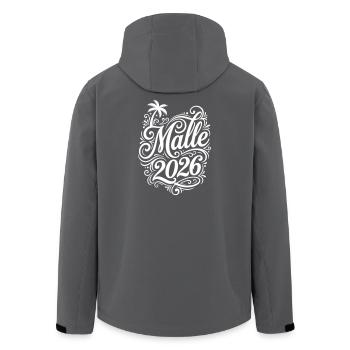 Malle 2026 Palm Tree Holiday - Men’s Recycled Softshell Jacket by Stanley/Stella - black - Back - AI Model Male 185 light (185cm)