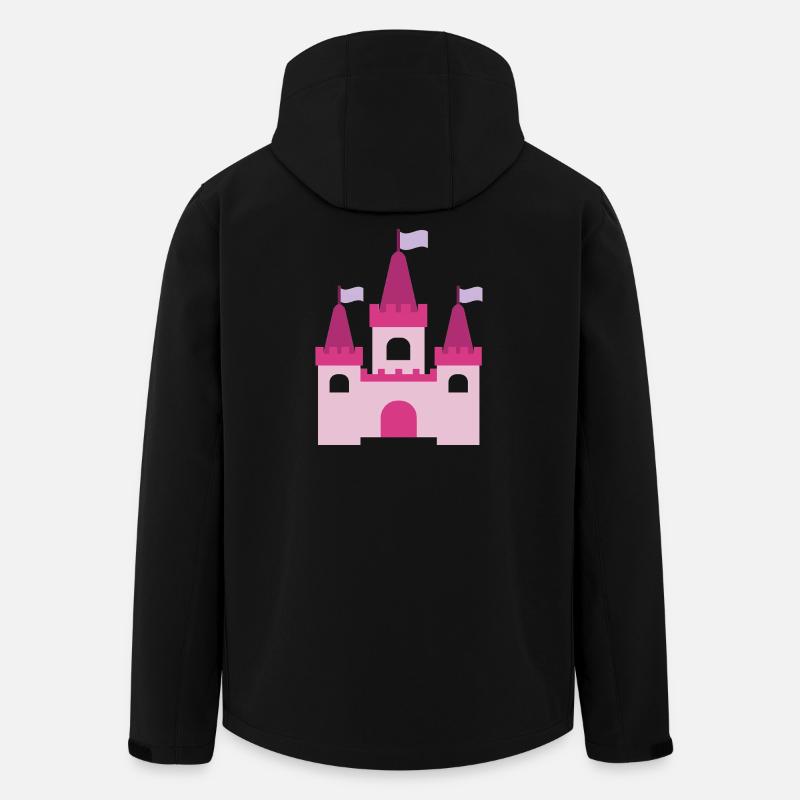 Château de la Princesse - Veste softshell homme en polyester recyclé Stanley/Stella - noir