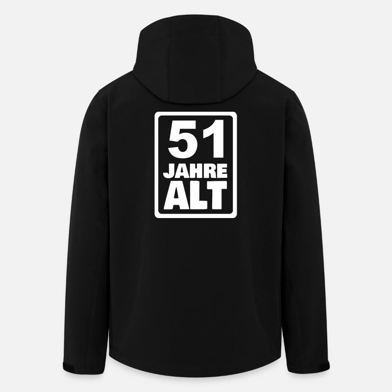 Alter 51 - Recycelte Männer Softshell-Jacke von Stanley/Stella - Schwarz