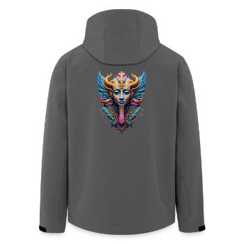 Dieu de style Budda balinais - Art fantastique - Veste softshell homme en polyester recyclé Stanley/Stella - noir - Dos - AI Model Male 185 light (185cm)