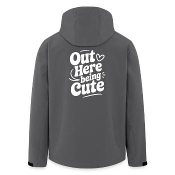 Ici à être mignonne - Veste softshell homme en polyester recyclé Stanley/Stella - noir - Dos - AI Model Male 185 light (185cm)