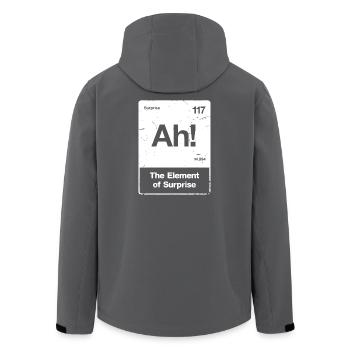 Ah! Element Überraschung - Recycelte Männer Softshell-Jacke von Stanley/Stella - Schwarz - Hinten - AI Model Male 185 light (185cm)