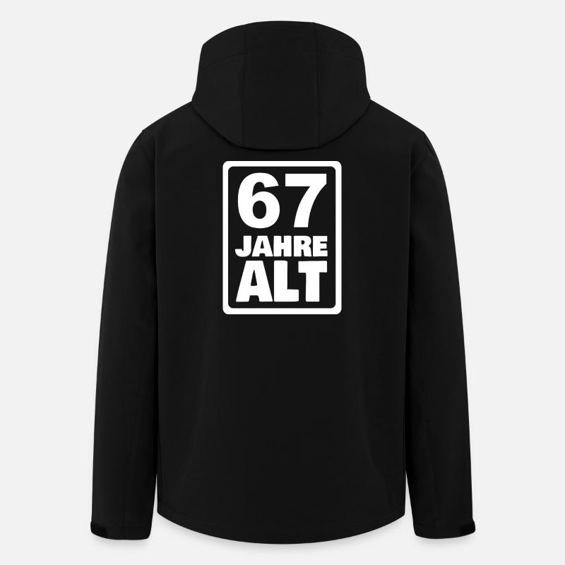Alter 67 - Recycelte Männer Softshell-Jacke von Stanley/Stella - Schwarz